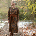 Robe Armande – Satin de coton Fleurs de Curcuma - Quintessence