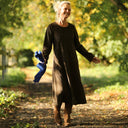 Robe Armande - Velours côtelé moka - Quintessence