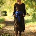 Robe Armande - Velours côtelé moka - Quintessence