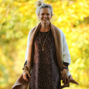 Robe Armande – Velours milleraies Léo choco - Quintessence