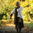 Robe Armande – Velours milleraies Léo choco - Quintessence