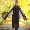 Robe Armande – Velours milleraies Léo choco - Quintessence