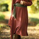 Robe Armande – viscose/lin rose boisé - Quintessence