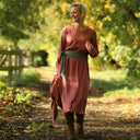 Robe Armande – viscose/lin rose boisé - Quintessence