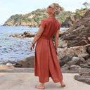 Robe Athéna - lin terracotta - Quintessence