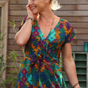 Robe Athéna - viscose picturale flamboyant - Quintessence