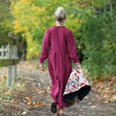 Robe Aurélia - Sergé de viscose Cerise noire - Quintessence