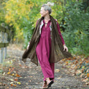 Robe Aurélia - Sergé de viscose Cerise noire - Quintessence