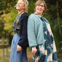 Robe Aurélia - velours côtelé bleu marine - Quintessence