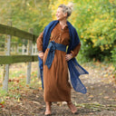 Robe Aurélia - velours milleraies écureuil - Quintessence