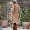 Robe Bella - velours côtelé sable - Quintessence