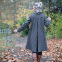 Robe Carole – flanelle de coton à carreaux grisés - Quintessence