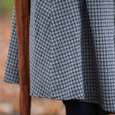 Robe Carole – flanelle de coton à carreaux grisés - Quintessence