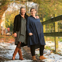 Robe Carole – flanelle de coton tartan bleu - Quintessence