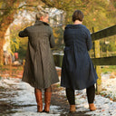 Robe Carole – flanelle de coton tartan bleu - Quintessence