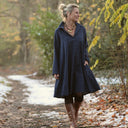 Robe Carole – flanelle de coton tartan bleu - Quintessence