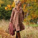 Robe Carole – tartan automnal - Quintessence