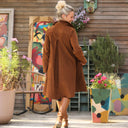 Robe Carole – Velours milleraies Écureuil - Quintessence