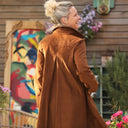 Robe Carole – Velours milleraies Écureuil - Quintessence