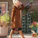 Robe Carole – Velours milleraies Écureuil - Quintessence