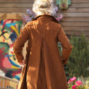 Robe Carole – Velours milleraies Écureuil - Quintessence