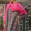 Robe Carole – Velours milleraies fleuri champêtre - Quintessence