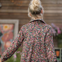 Robe Carole – Velours milleraies fleuri champêtre - Quintessence