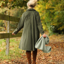 Robe Carole – Velours milleraies Kaki - Quintessence