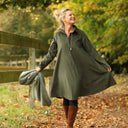 Robe Carole – Velours milleraies Kaki - Quintessence