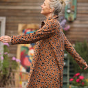 Robe Carole – Velours milleraies léopard - Quintessence