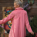 Robe Carole – Velours milleraies Rose Pétale - Quintessence