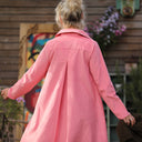 Robe Carole – Velours milleraies Rose Pétale - Quintessence