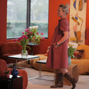 Robe Céleste - double gaze terracotta rosé - Quintessence