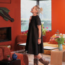 Robe Céleste — Floréal noir jacquard - Quintessence