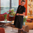 Robe Céleste — Floréal noir jacquard - Quintessence