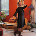 Robe Céleste — Floréal noir jacquard - Quintessence