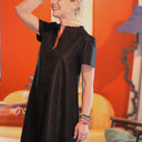 Robe Céleste — Floréal noir jacquard - Quintessence