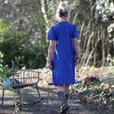 Robe Céleste - lin bleu majorelle - Quintessence