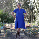 Robe Céleste - lin bleu majorelle - Quintessence