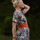 Robe Charline – Coton Fleurs d'Inde - Quintessence