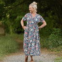 Robe Charline – Coton Fleurs d'Inde - Quintessence