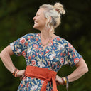 Robe Charline – Coton Fleurs d'Inde - Quintessence