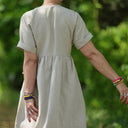 Robe Charline – Lin naturel - Quintessence