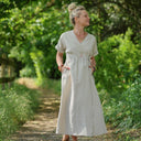 Robe Charline – Lin naturel - Quintessence