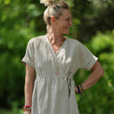 Robe Charline – Lin naturel - Quintessence