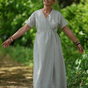 Robe Charline – Rayure coton Amiral marine - Quintessence