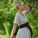 Robe Charline – Rayure coton Amiral marine - Quintessence