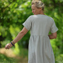 Robe Charline – Rayure coton Amiral marine - Quintessence