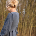 Robe Clémence - lin stone bleu - Quintessence