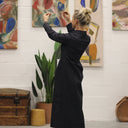 Robe Cyrielle - jean bleu nuit - Quintessence